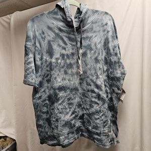 3for$25 Isaac Designs tie dye tye dye black grey white t-shirt hoodie shirt NWT